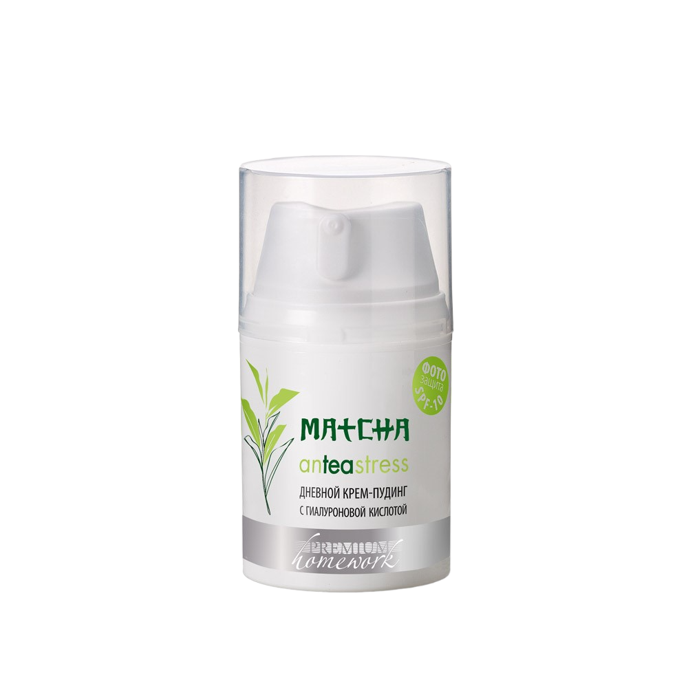 Крем-пудинг дневной с гиалуроновой кислотой MATCHA anTEAstress