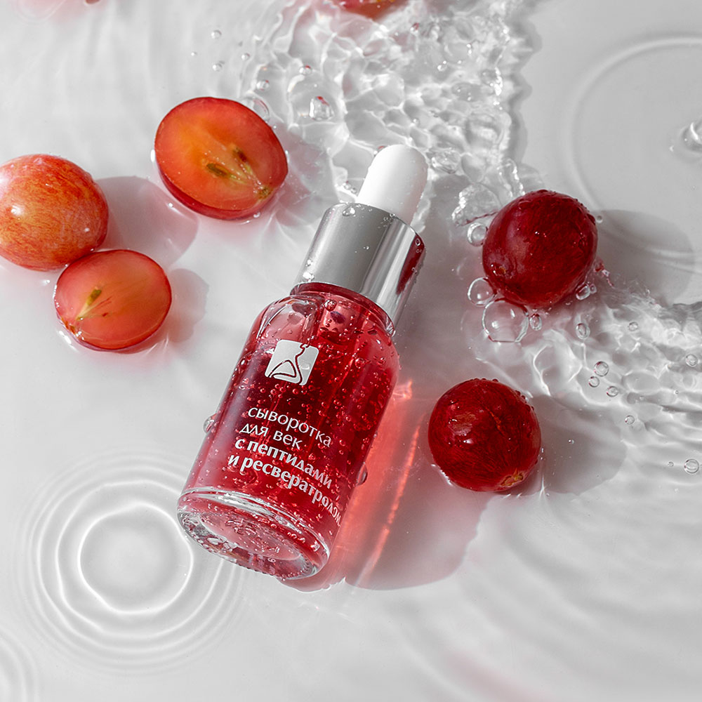 Сыворотка для век с пептидами и ресвератролом, 15 мл
