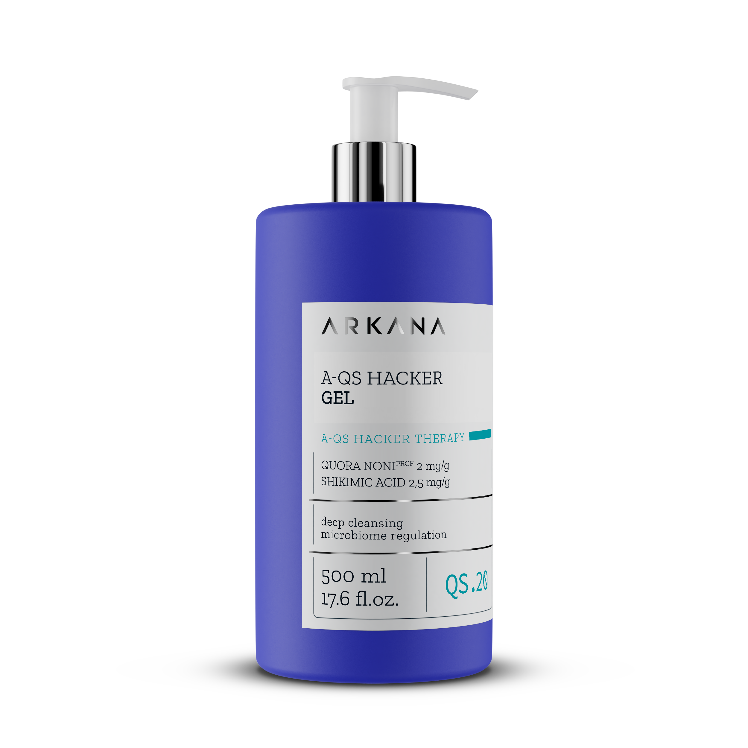A-QS Hacker Gel - Очищающий гель, регулирующий микробиом кожи, 500 мл