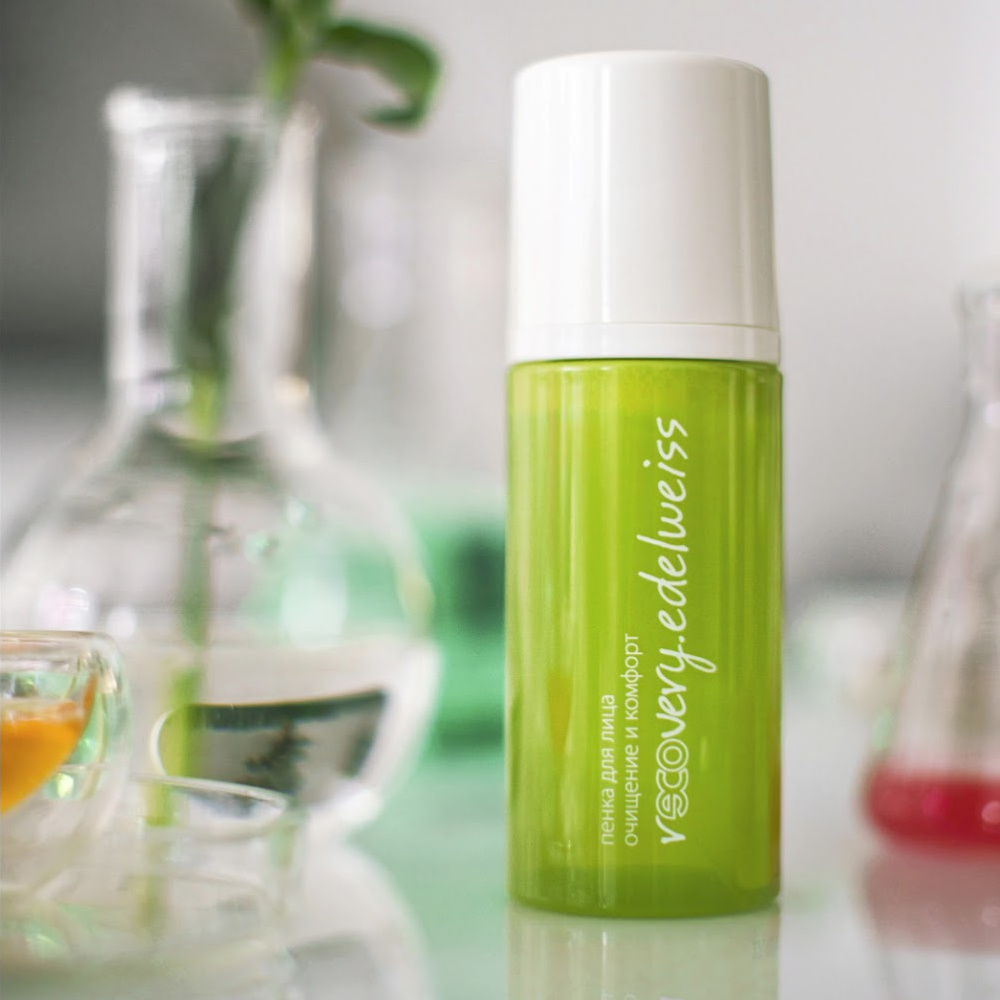 Пенка для лица очищение и комфорт rECOvery.edelweiss, 100 мл