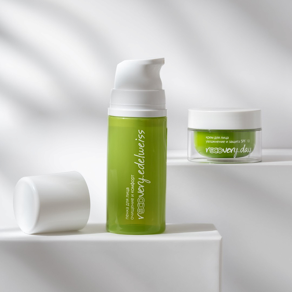 Пенка для лица очищение и комфорт rECOvery.edelweiss, 100 мл