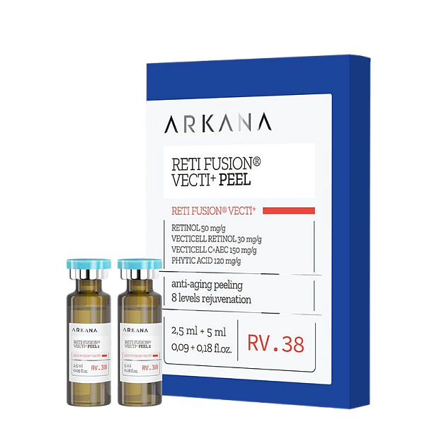 Reti Fusion® Vecti+ Peel - Пилинг с векторным ретинолом и инкапсулированными витаминами А,E,C, 2,5 мл х 5 мл