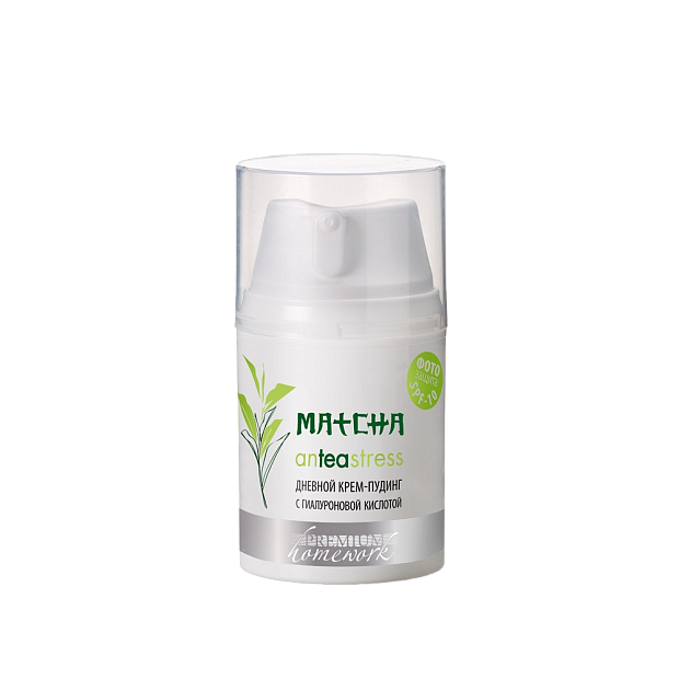 Крем-пудинг дневной с гиалуроновой кислотой MATCHA anTEAstress, 50 мл