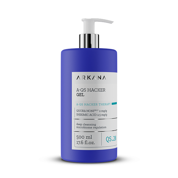 A-QS Hacker Gel - Очищающий гель, регулирующий микробиом кожи, 500 мл