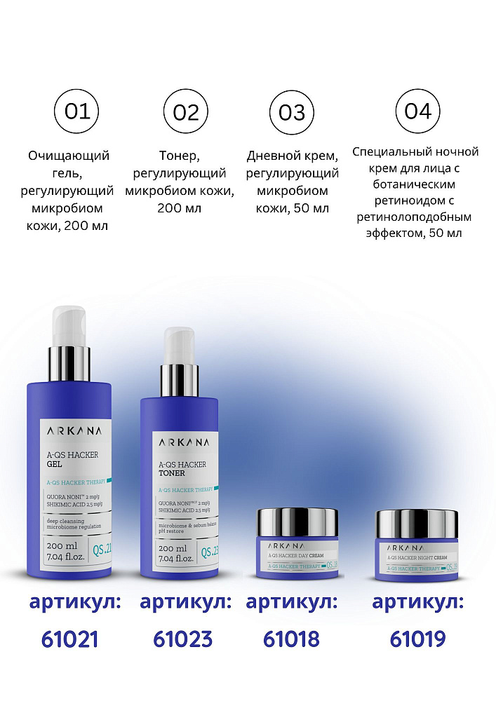 A-QS Hacker Gel - Очищающий гель, регулирующий микробиом кожи, 200 мл